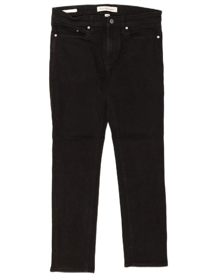 Jeans slim da uomo Calvin Klein W31 L30 cotone nero