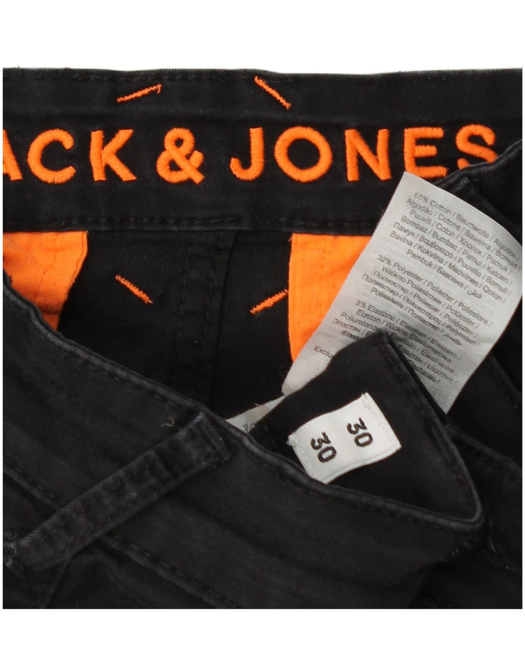Pantaloni cargo slim da uomo Jack & Jones W30 L25 cotone grigio