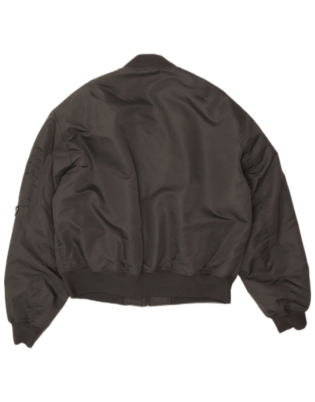 Giubbotto bomber da uomo ZARA UK 40 Large grigio poliestere