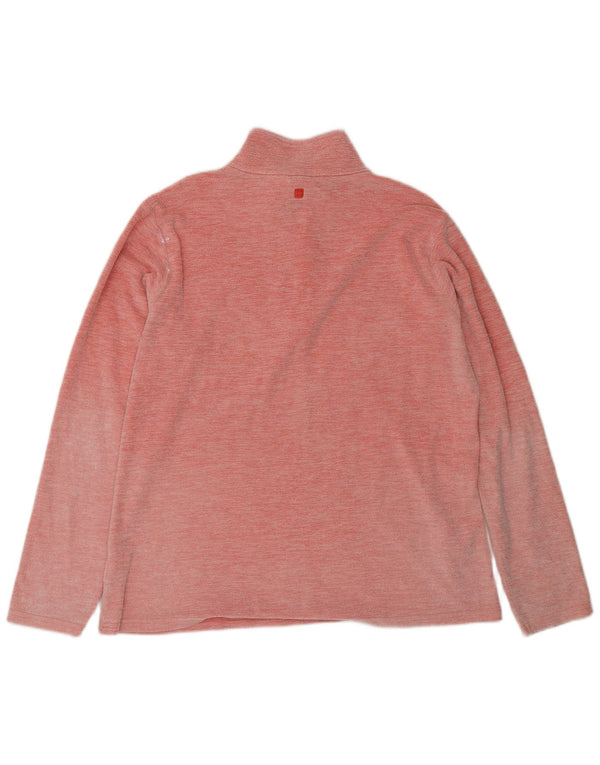 Maglione in pile da donna con collo e zip Mountain Warehouse UK 18 XL Poliestere rosa