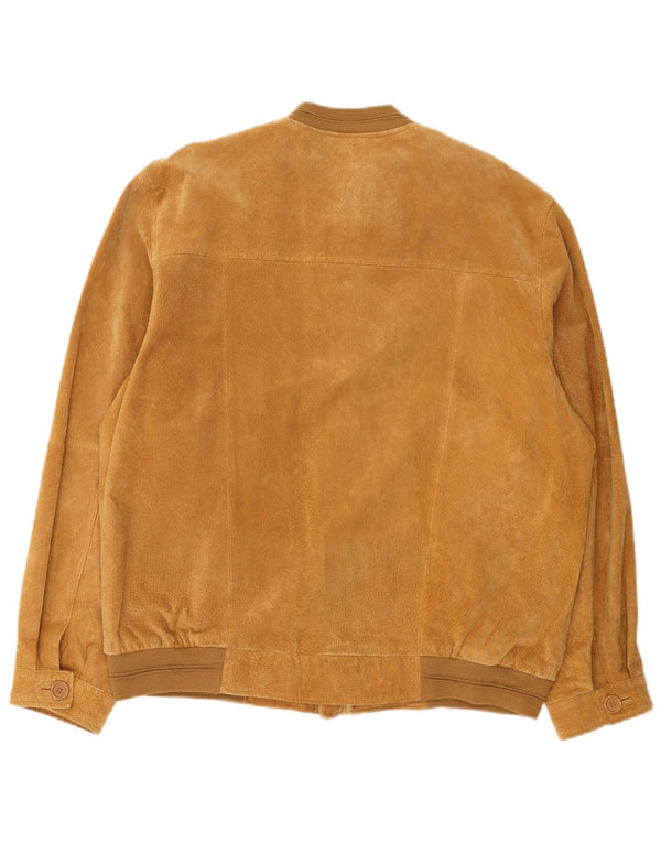 Giubbotto bomber in pelle scamosciata da uomo Torelli UK 44 2XL Pelle marrone