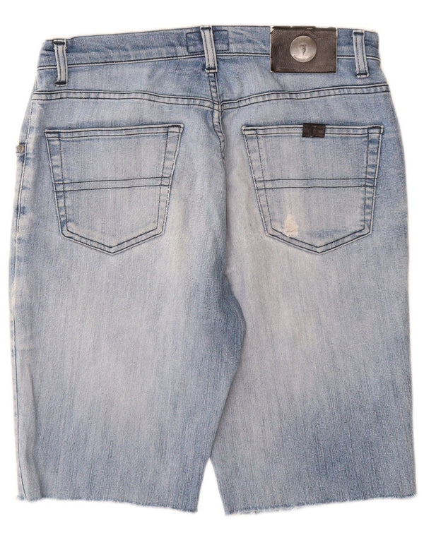 Shorts Uomo Trussardi in Denim W30 Blu Medio Cotone
