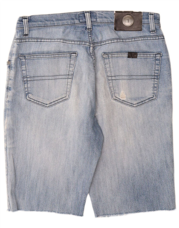 Shorts Uomo Trussardi in Denim W30 Blu Medio Cotone