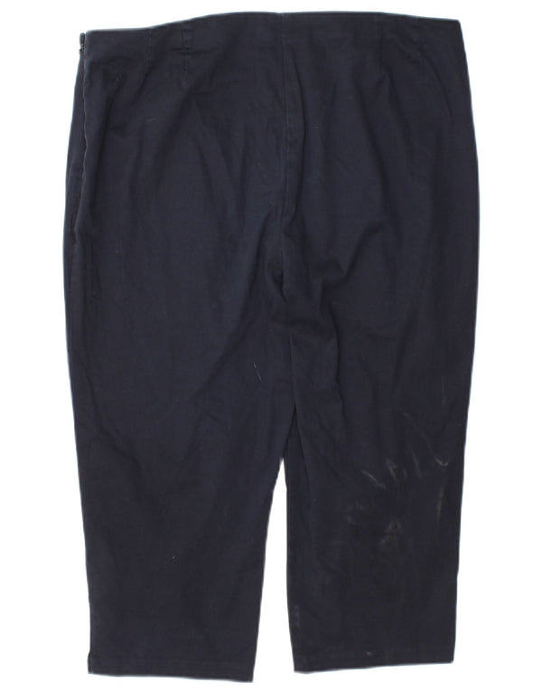 Pantaloni Capri da donna Marks & Spencer UK 16 Large W34 L19 Cotone blu navy