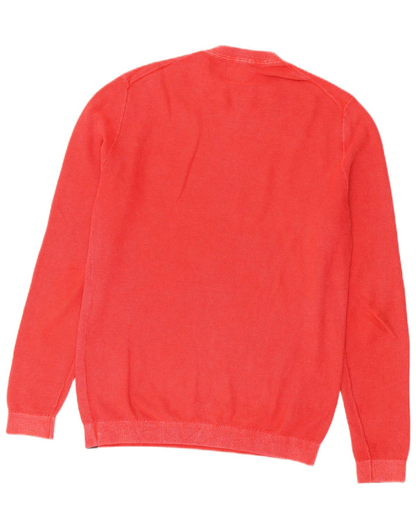 Maglione maglione girocollo da uomo Superdry in cotone rosso medio