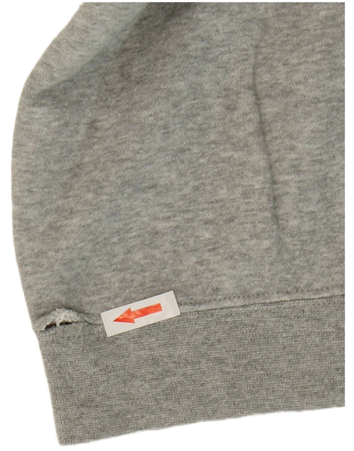 Felpa con cappuccio da donna Nike UK 14 cotone grigio medio