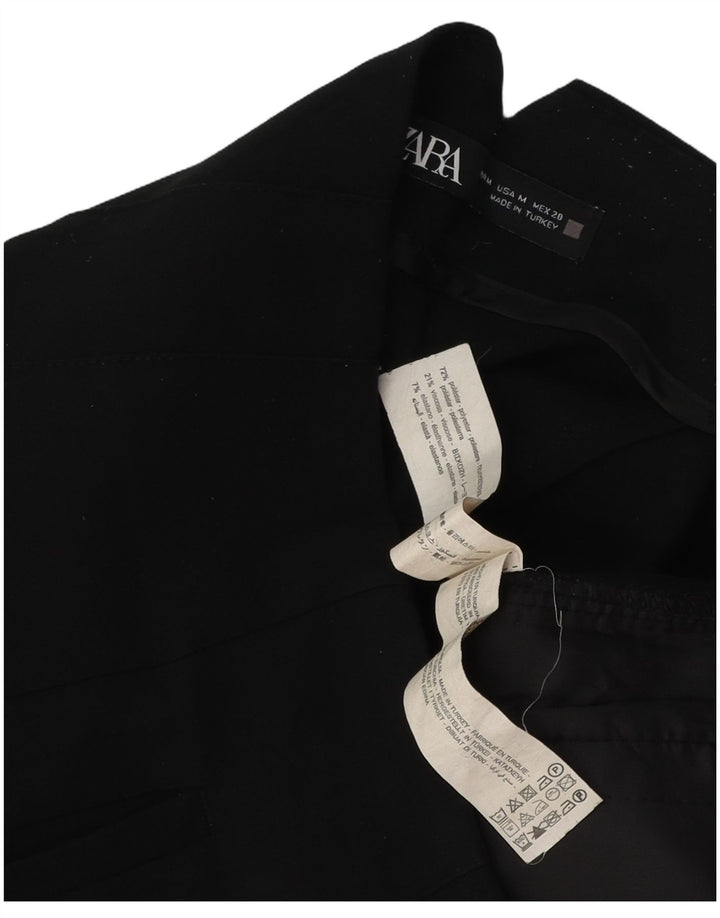 Pantaloni da abito affusolati da donna Zara medi W28 L27 poliestere nero