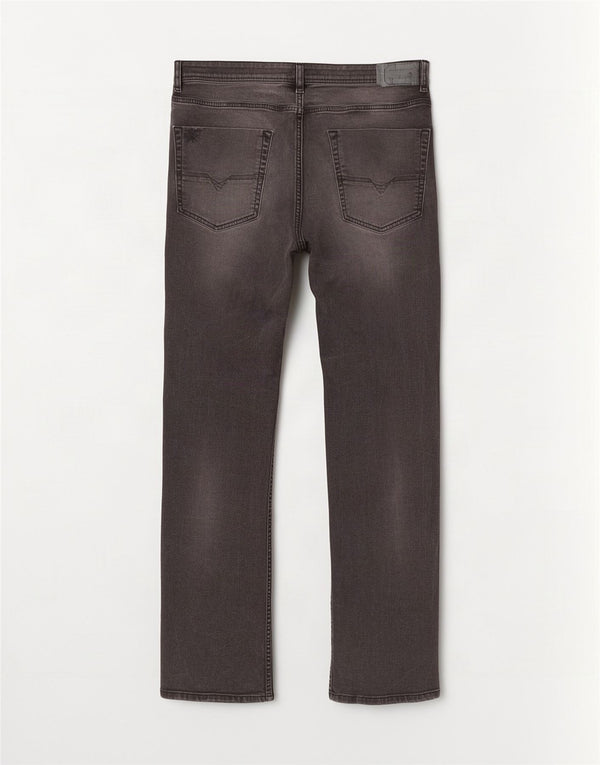 Jeans dritti da uomo Diesel Zatiny vestibilità regolare W36 L30 cotone nero