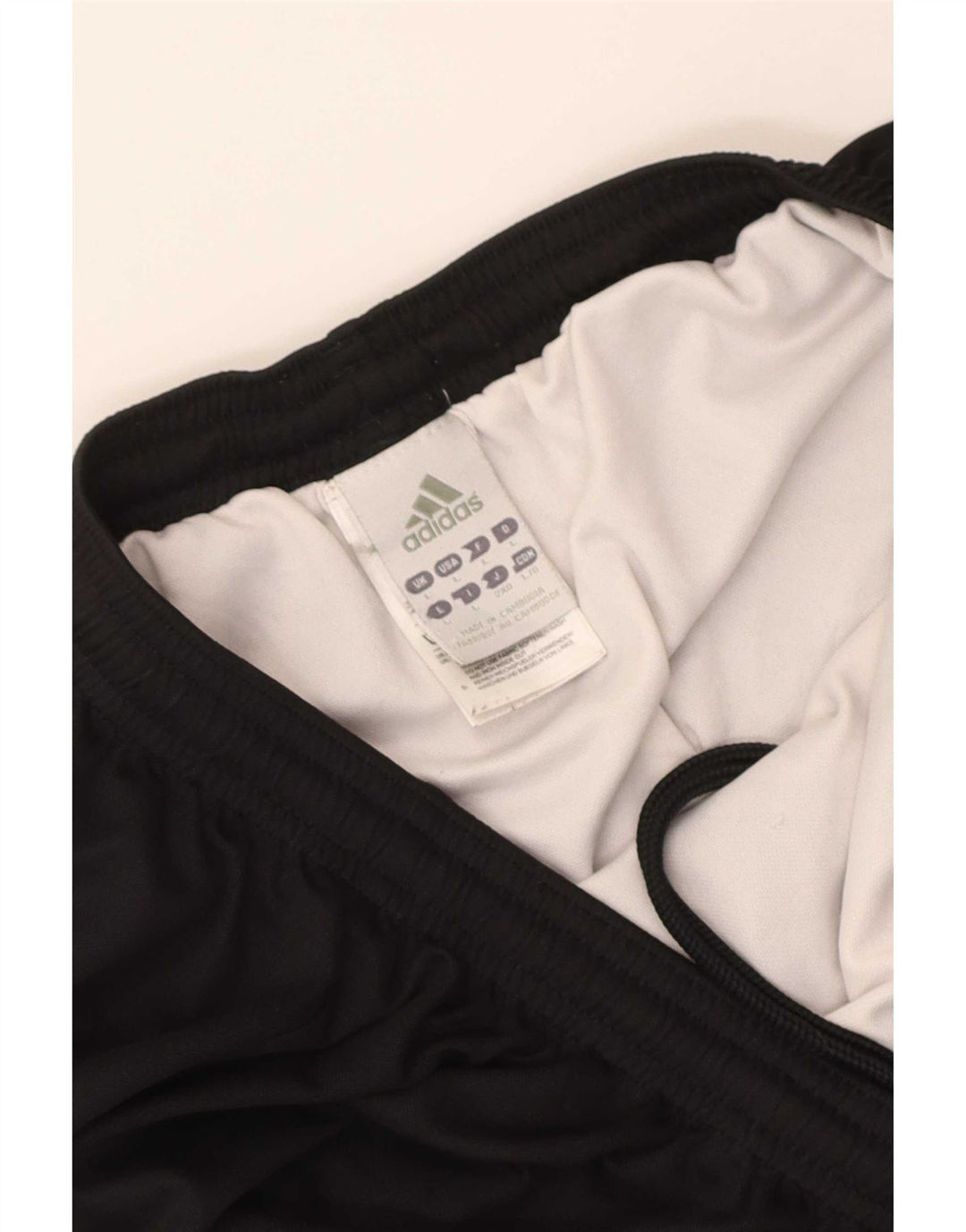 Pantaloncini sportivi da uomo Adidas grandi in poliestere nero