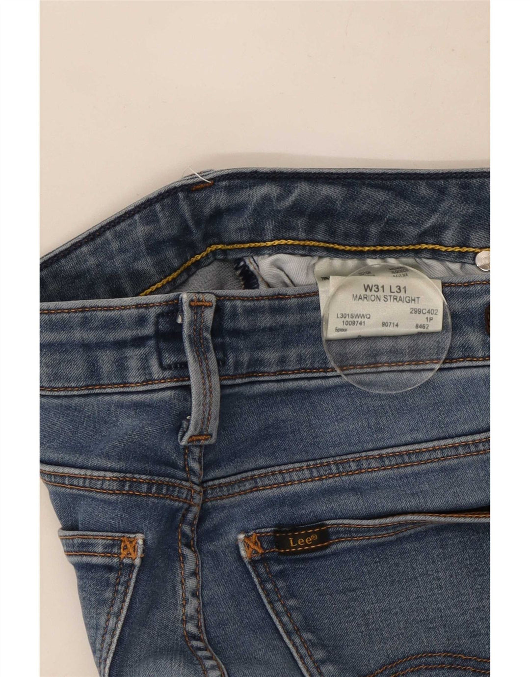 Jeans dritti Marion da donna Lee W31 L31 cotone blu