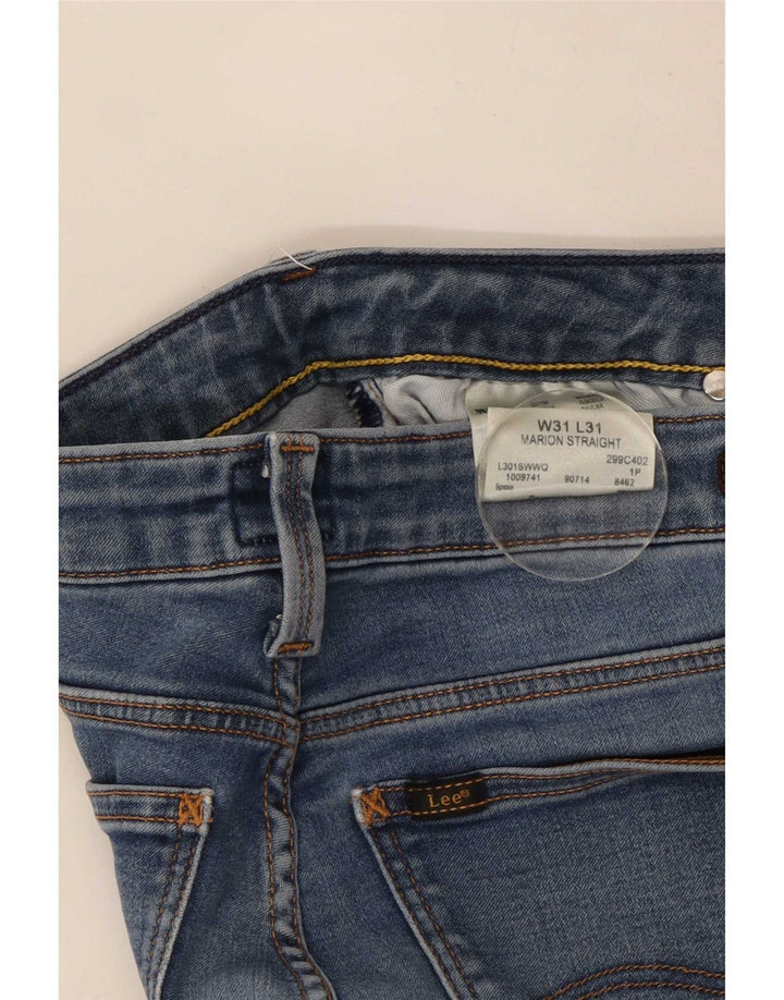 Jeans dritti Marion da donna Lee W31 L31 cotone blu