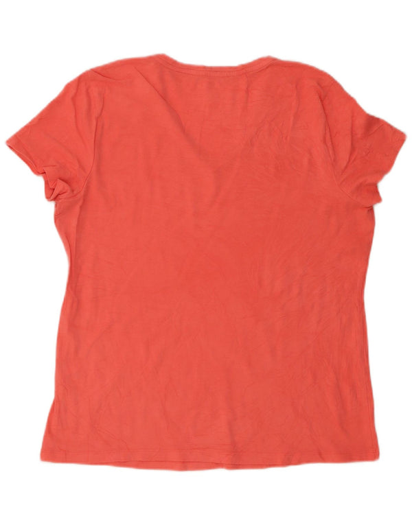 T-shirt da donna Nautica Top UK 14 grande cotone arancione