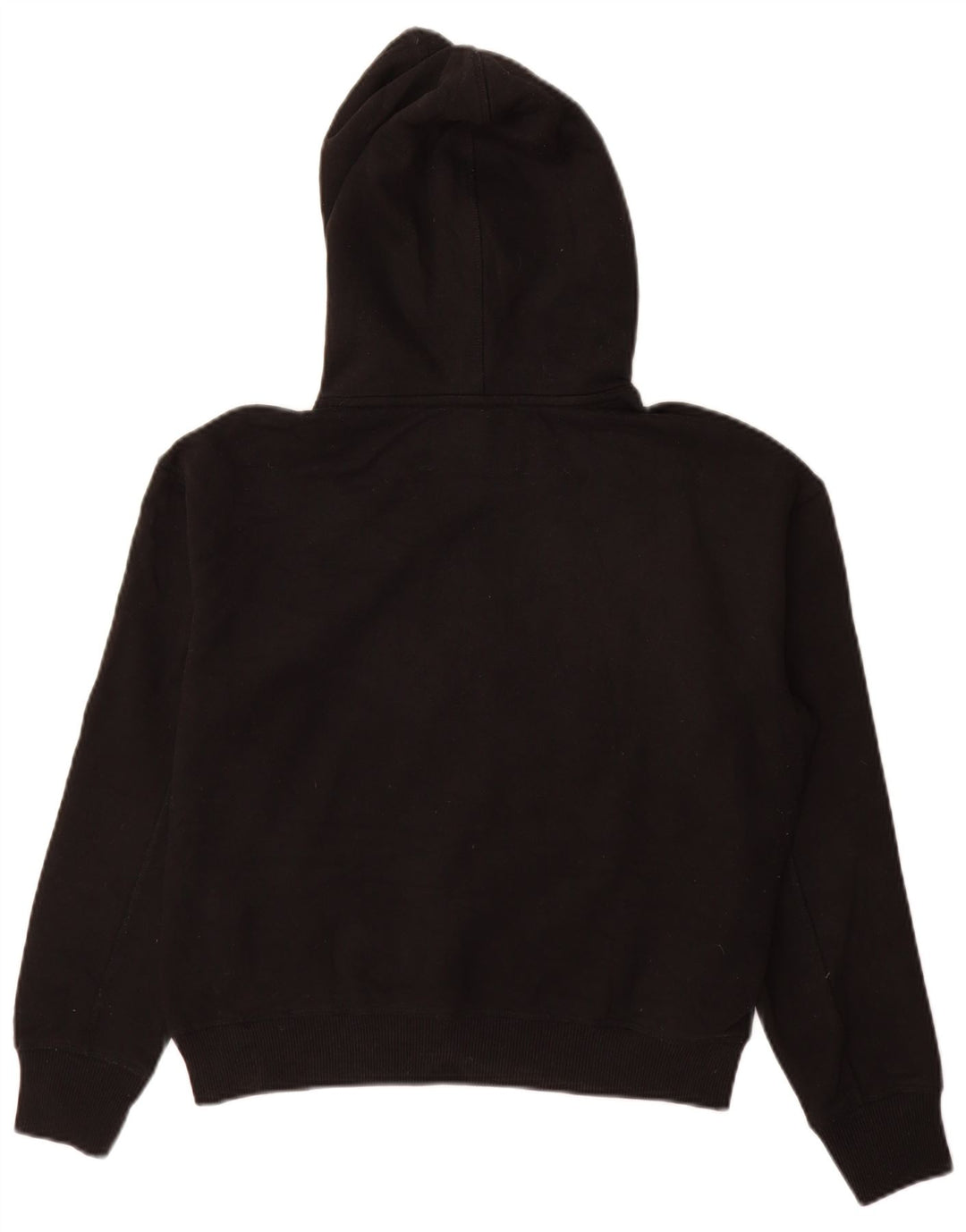 CALVIN KLEIN JEANS Maglia con cappuccio da donna UK 14 Cotone nero medio