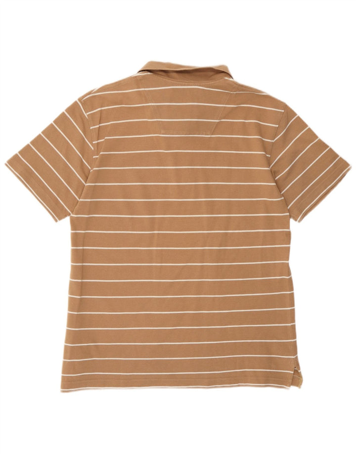 Polo Uomo Diadora Cotone Rigato Beige Medio