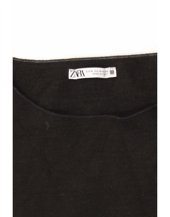Top corto da donna Zara UK 12 medio nero