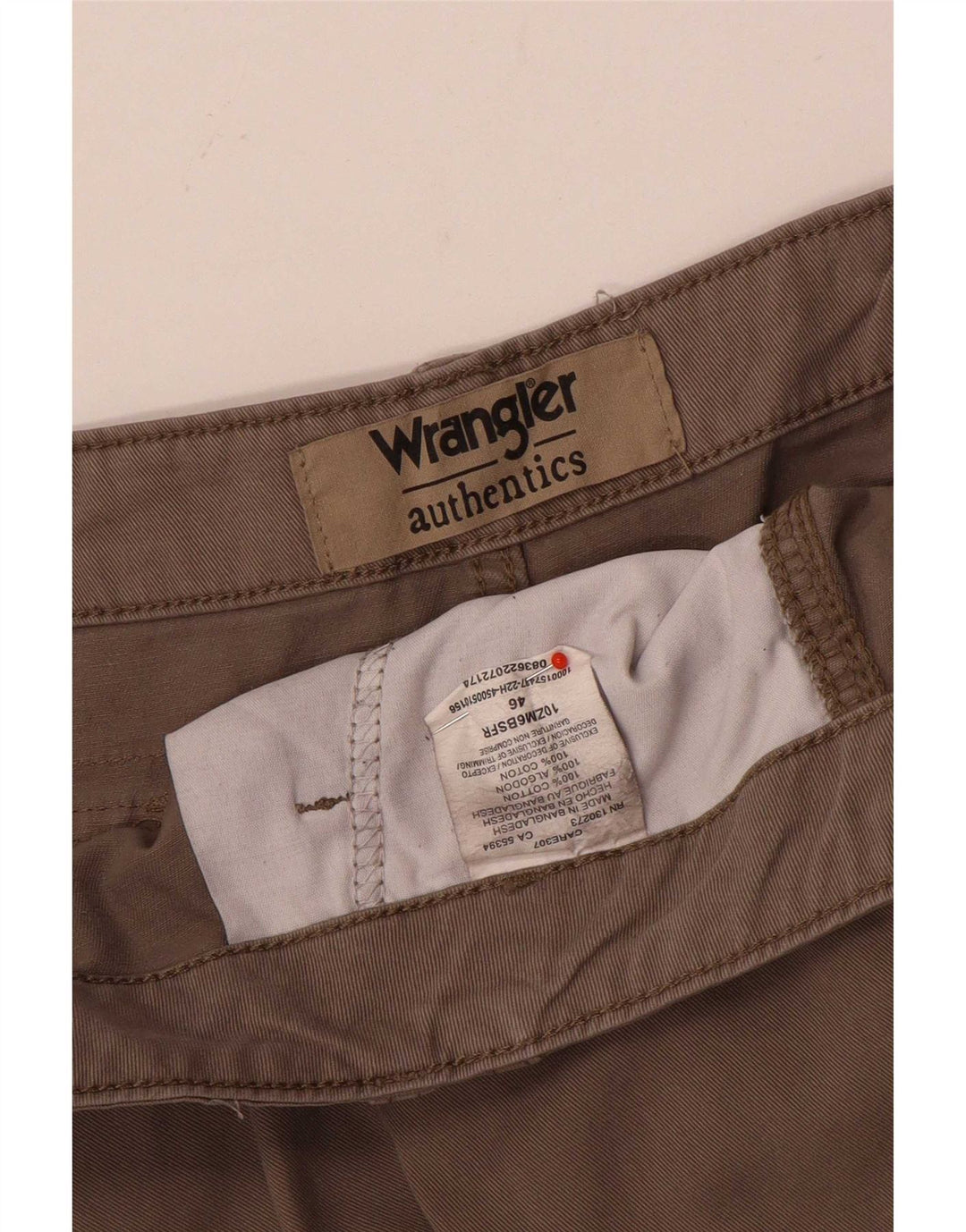 Pantaloncini cargo da uomo Wrangler W46 3XL cotone marrone