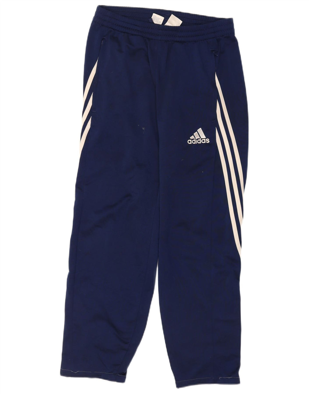 Pantaloni da tuta da uomo Adidas Small in poliestere blu navy
