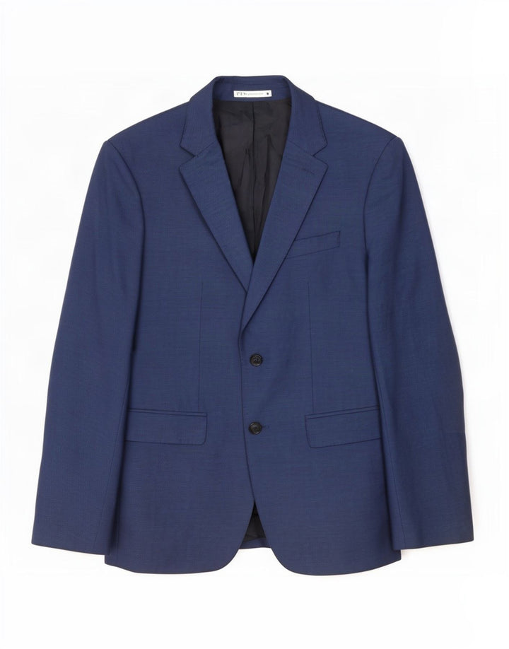Giacca blazer a 2 bottoni da uomo Zara EU 52 grande blu