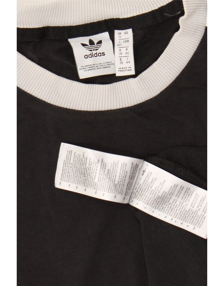 T-shirt da donna Adidas Top UK 12 cotone medio nero