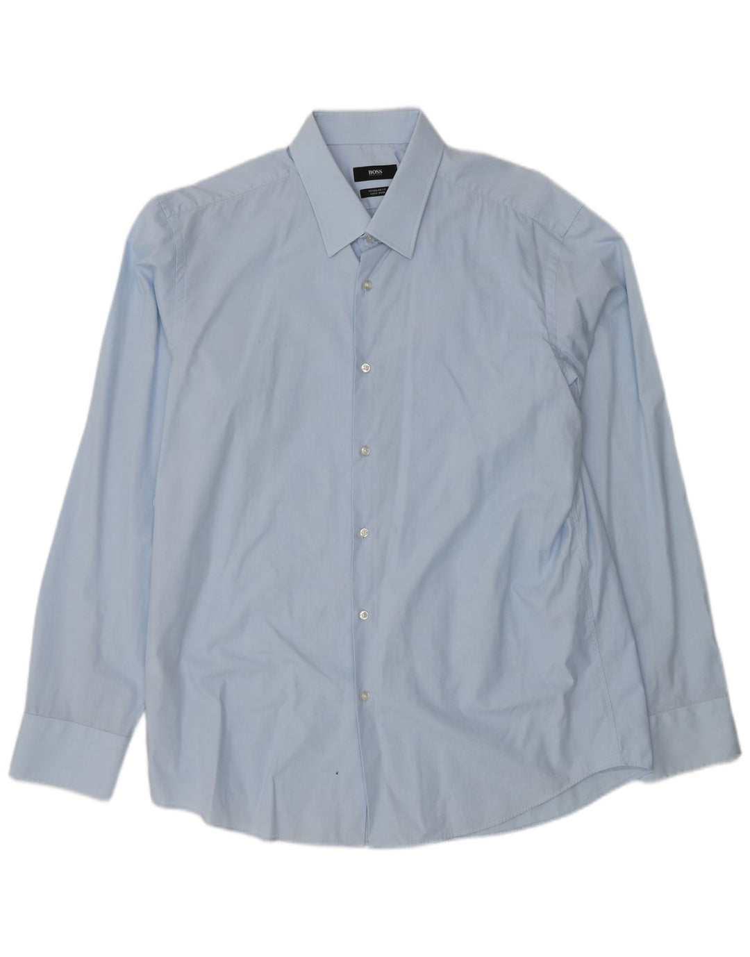 Camicia HUGO BOSS vestibilità regolare da uomo taglia 44 17 1/2 XL cotone blu