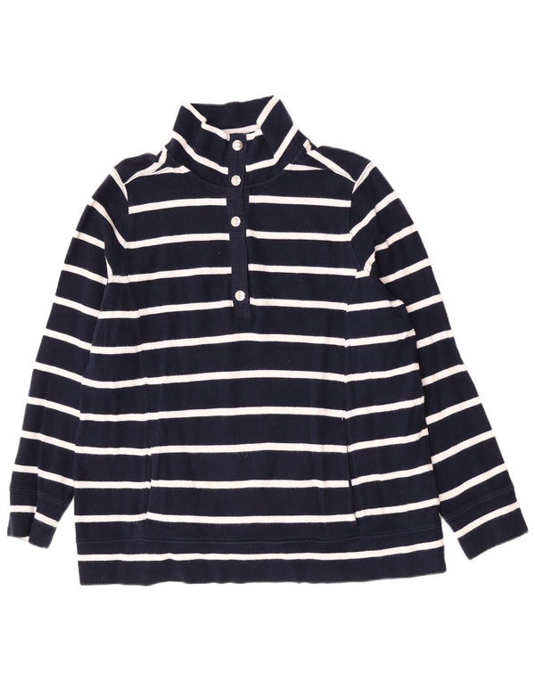 Ralph Lauren Womens Pullover Polo Shirt UK 18 XL Navy Blue Striped