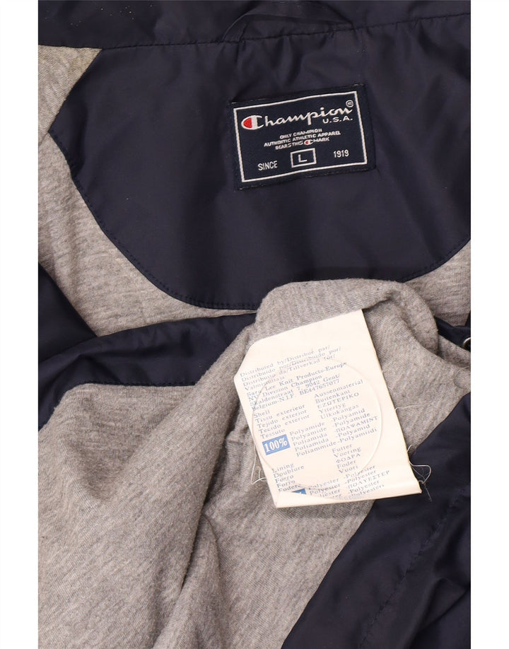 Giacca antipioggia da uomo Champion UK 40 Large Blu Navy in poliammide