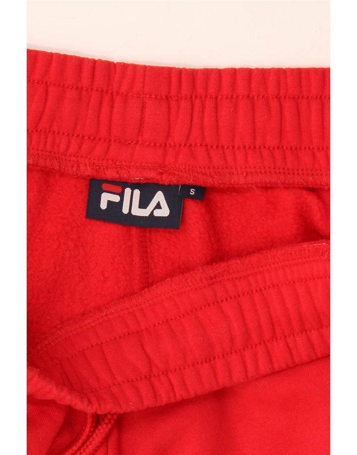 FILA Mens Tracksuit Trousers Joggers Small  Red Colourblock Cotton Vintage Fila and Second-Hand Fila from Messina Hembry 