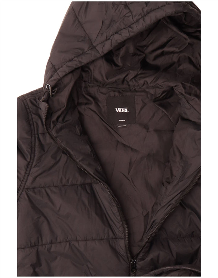 Giacca imbottita con cappuccio da uomo VANS UK 36 piccola in nylon nero