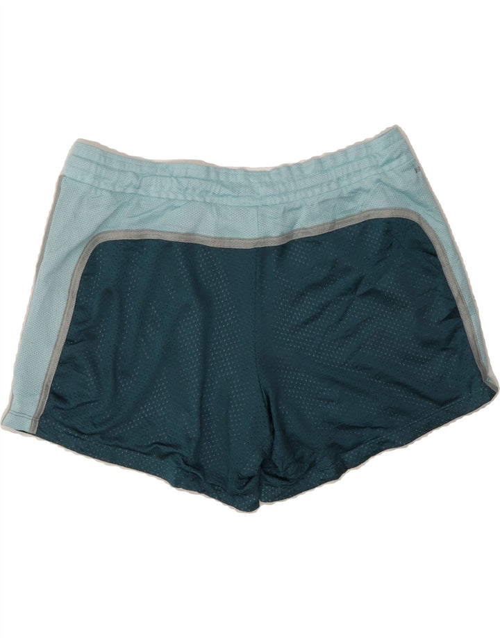 NIKE Womens Dri Fit Sport Shorts UK 14 Large  Green Polyester Vintage Nike and Second-Hand Nike from Messina Hembry 