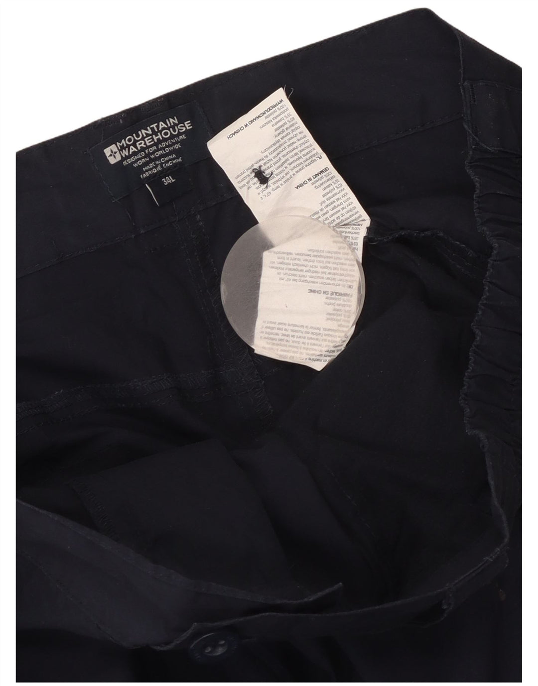 Pantaloni cargo dritti da donna Mountain Warehouse W36 L34 Blu navy