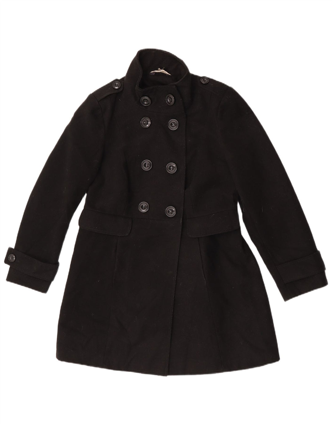 Cappotto da marinaio Petite da donna Marks & Spencer UK 10 piccolo poliestere nero