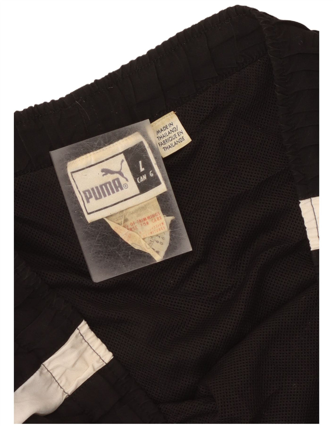 Pantaloncini sportivi da uomo Puma Large neri in poliestere color block