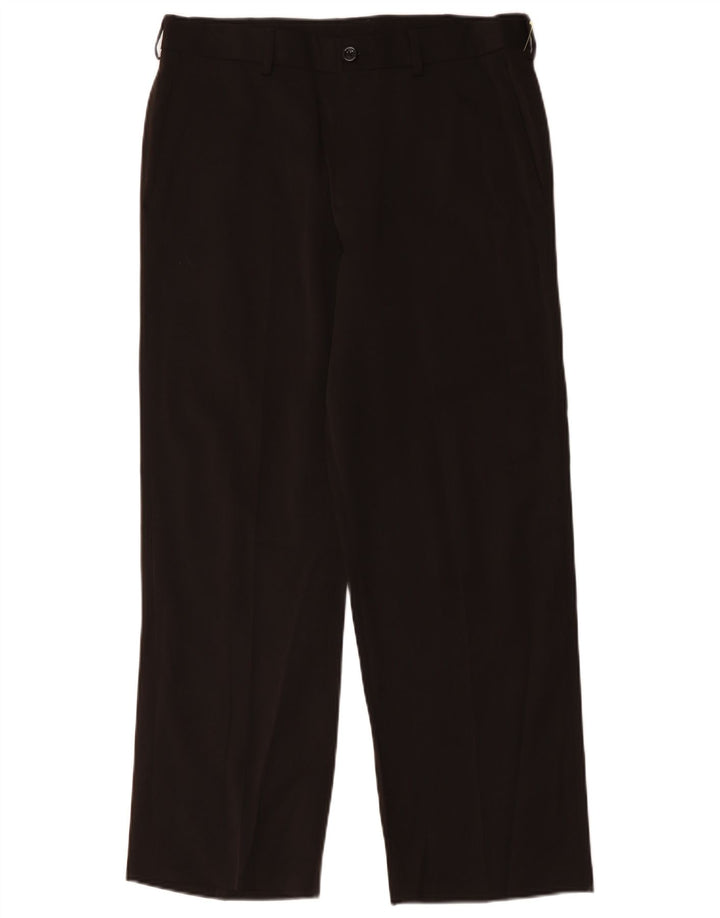 Pantaloni chino dritti da uomo Izod W34 L29 poliestere nero