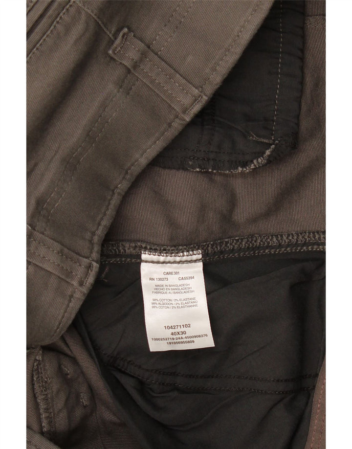 Pantaloni cargo dritti da uomo LEE W40 L30 in cotone grigio