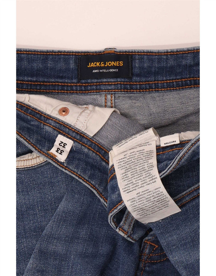 Jeans dritti Tim da uomo Jack & Jones W33 L27 cotone blu