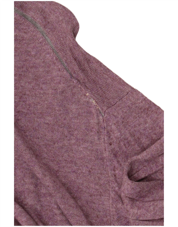Maglione da uomo Marks & Spencer vestibilità regolare con scollo a V viola medio