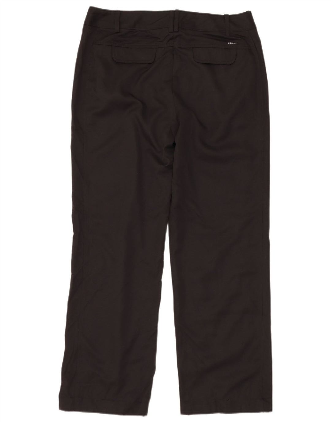 Pantaloni chino dritti da donna IZOD US 10 Large W32 L30 poliestere nero