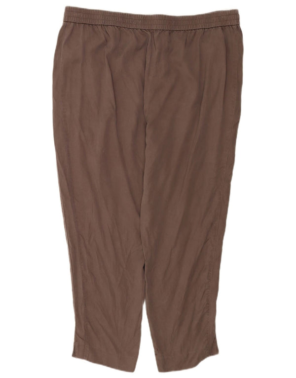 Pantaloni corti da donna MINT VELVET UK 18 XL W38 L26 Lyocell grigio