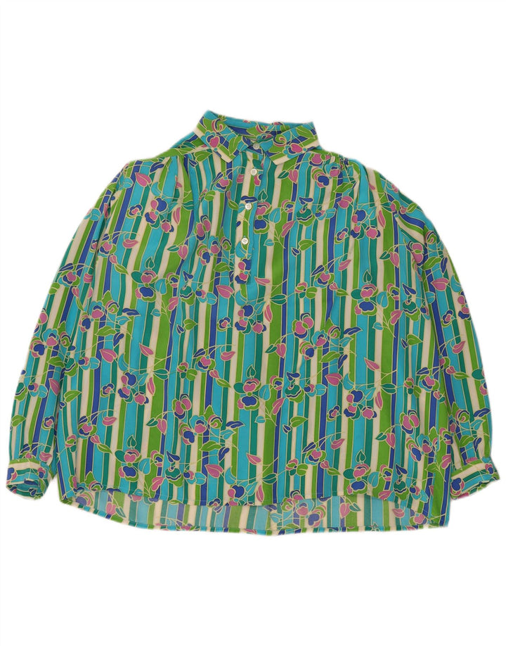 Camicetta da donna pullover da donna di Diana Bentall UK 20 2XL floreale multicolore