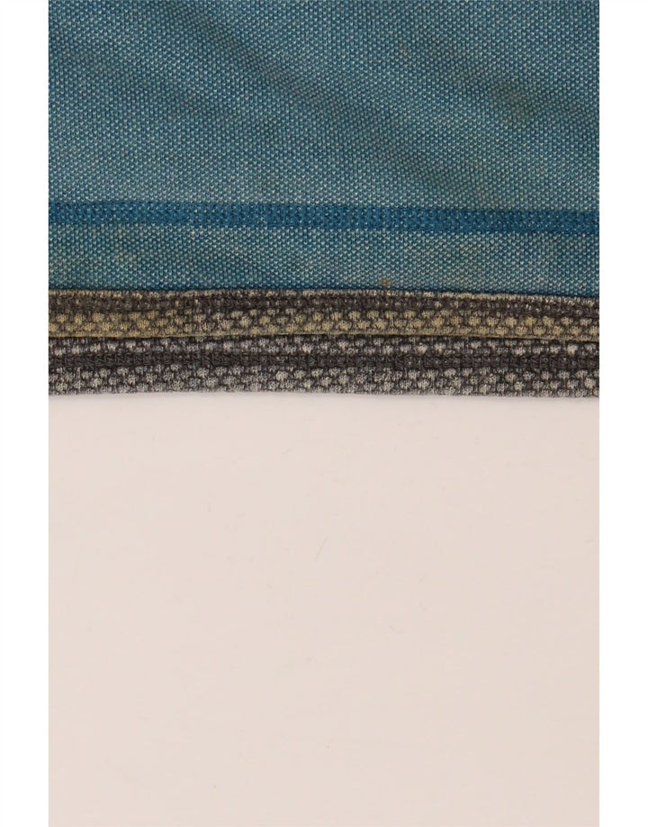 Felpa da uomo con zip e collo Fat Face in cotone blu medio