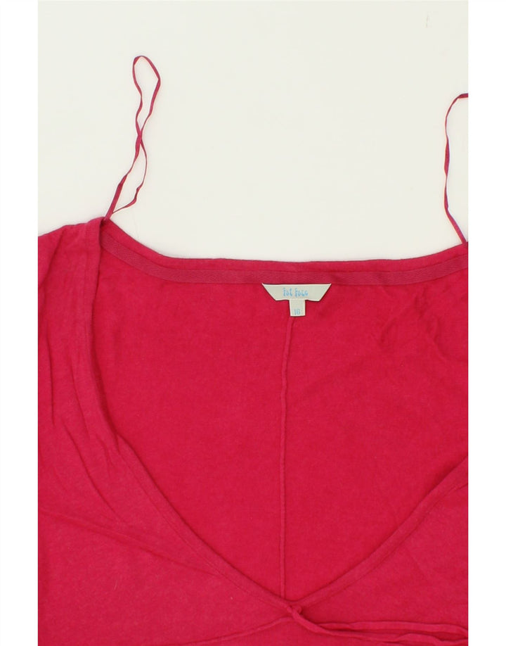 FAT FACE Womens Blouse Top UK 16 Large Pink Cotton Vintage Fat Face and Second-Hand Fat Face from Messina Hembry 