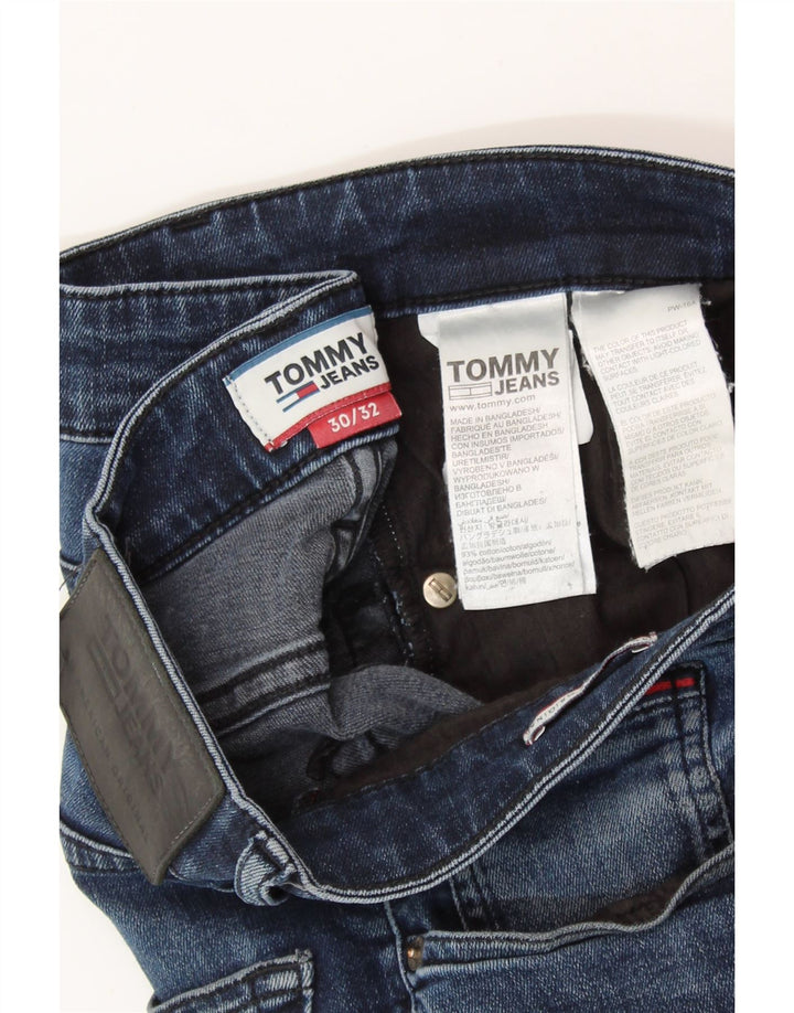 TOMMY HILFIGER Jeans slim da uomo W30 L32 cotone blu