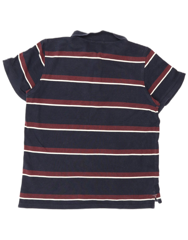 Polo Heritage da uomo Lyle & Scott in cotone a righe medie blu navy