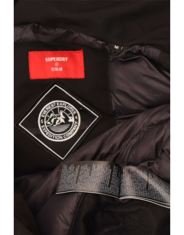 Giacca imbottita da uomo Superdry UK 38 poliestere nero medio
