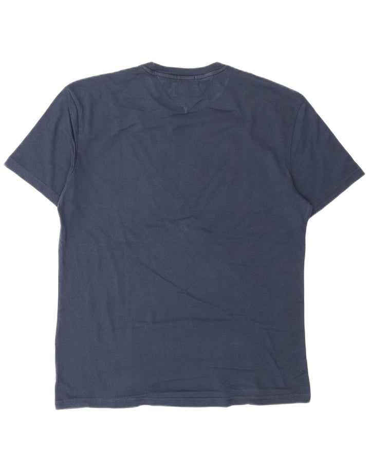 TOMMY HILFIGER T-shirt grafica da uomo con vestibilità regolare, blu navy medio