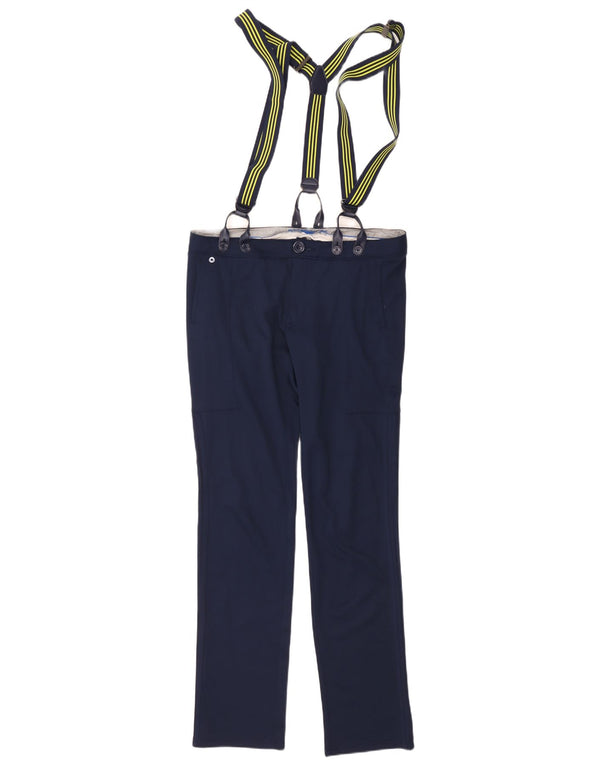 Pantaloni salopette da uomo Adidas W34 L32 cotone blu navy
