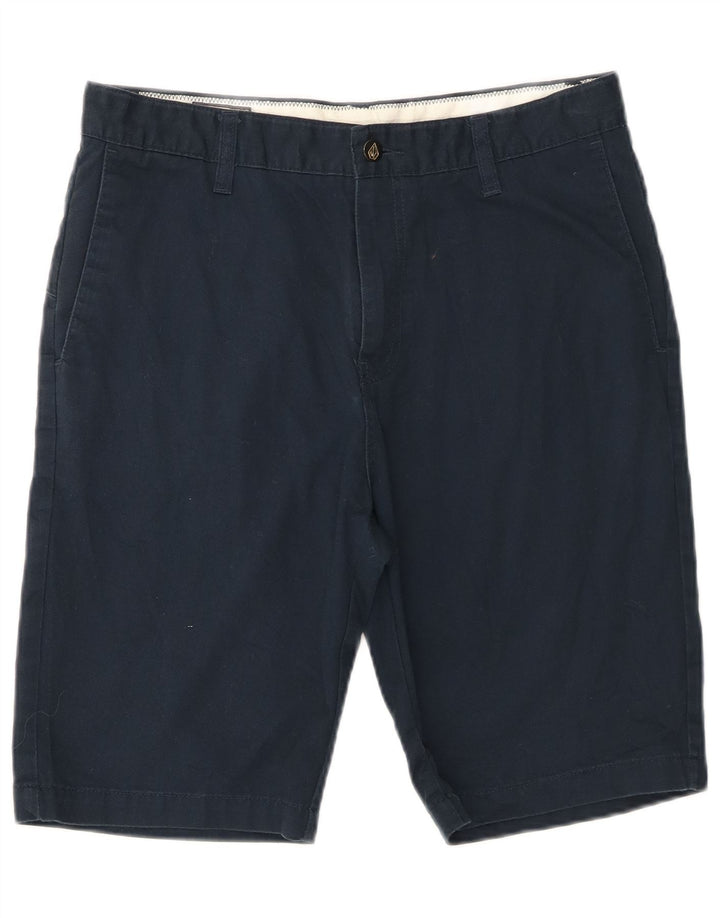 Pantaloncini chino da uomo Volcom W32 cotone blu navy medio