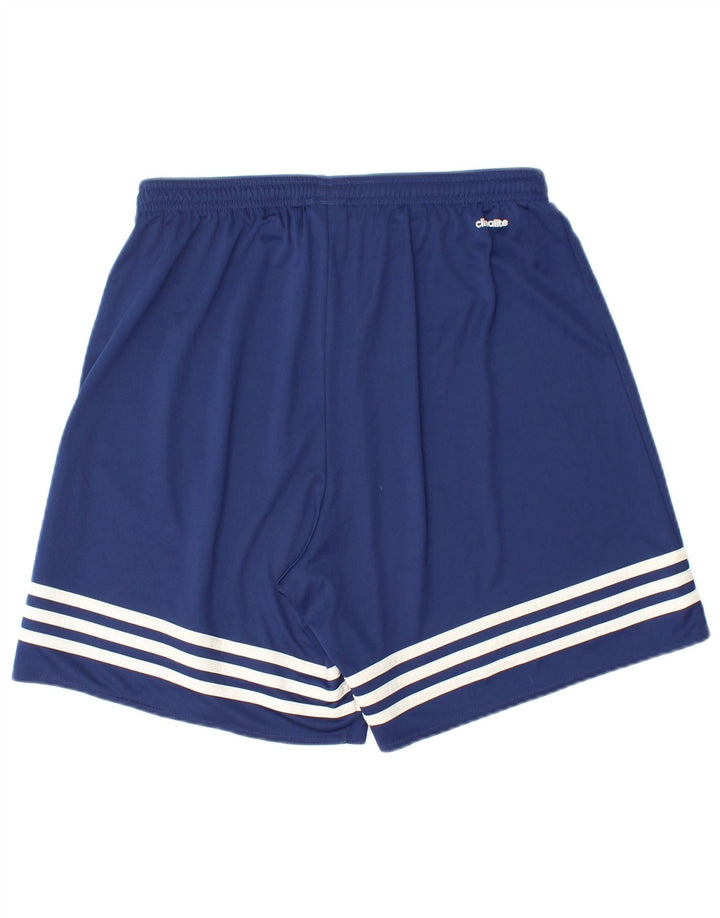 Pantaloncini sportivi ADIDAS da uomo Climalite medio poliestere blu navy