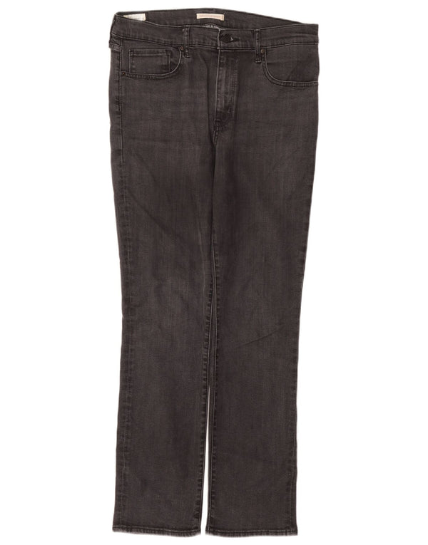 Jeans dritti a vita alta Levi's 724 da donna W32 L30 Lyocell grigio