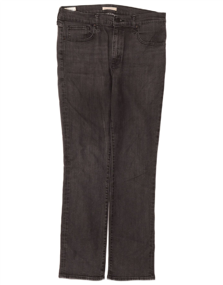 Jeans dritti a vita alta Levi's 724 da donna W32 L30 Lyocell grigio